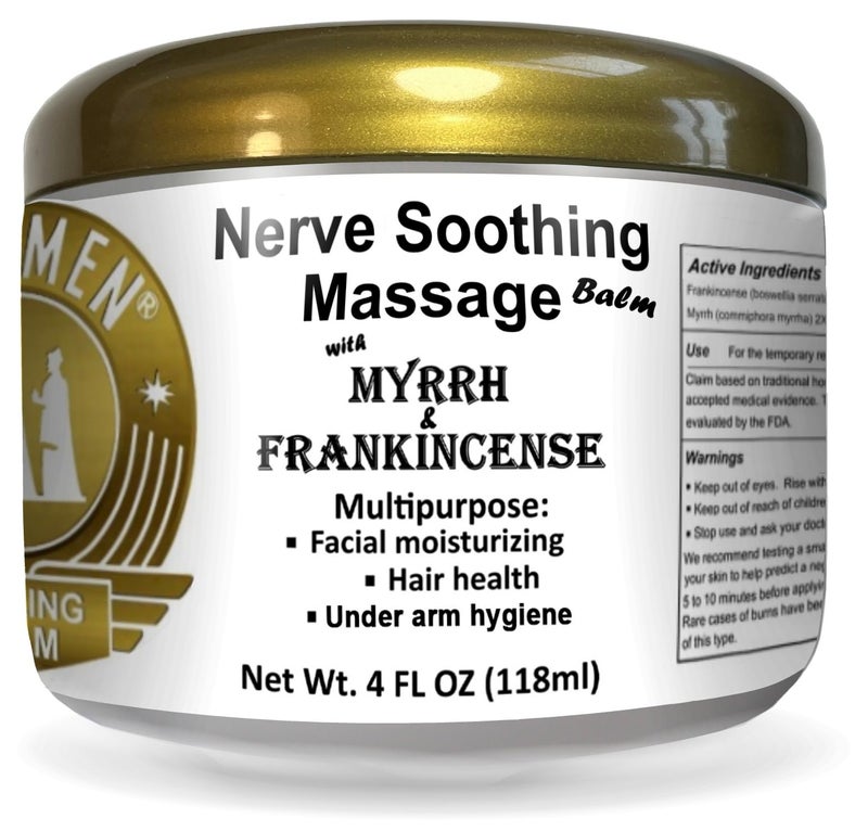 Wise Men Healing Balm with Myrrh and Frankincense Essential Oils for Soothing Nerve Relief Massage - Image 3