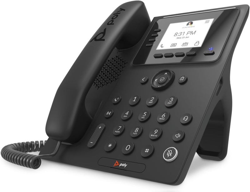 Poly CCX 350 Phone in The Microsoft Teams Version PoE Without Power Supply - Image 1