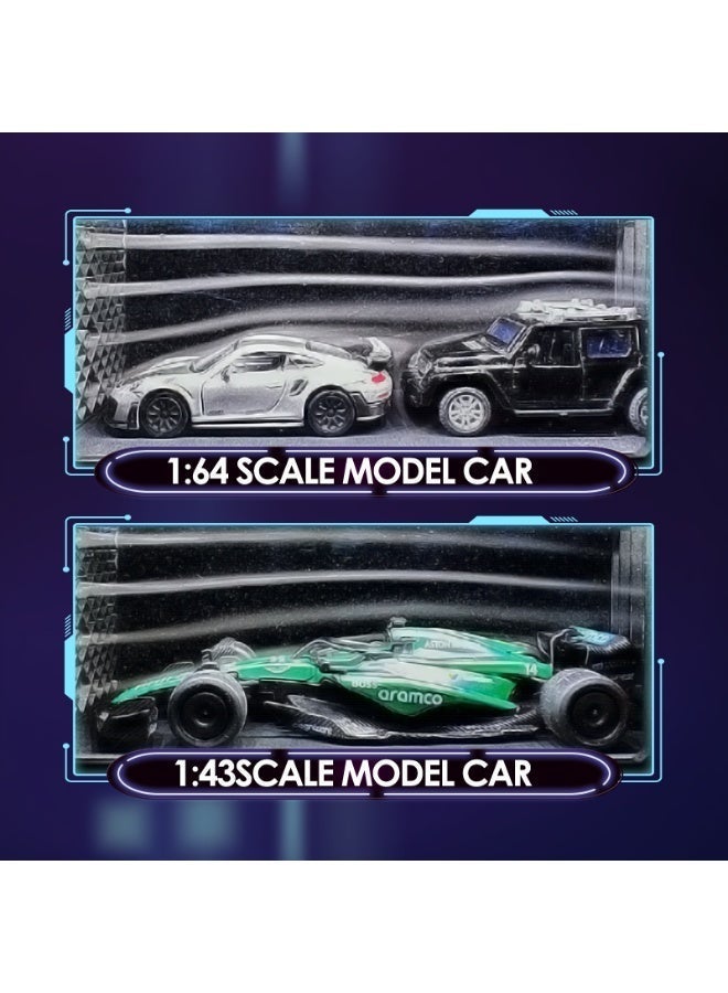 1:64 Scale Model Display Stand & Aerodynamics Water Mist Demonstrator | Airflow Science Visualizer Showcase Compatible with Hot Wheels/Mini GT | Creative Desk Decor - Image 4