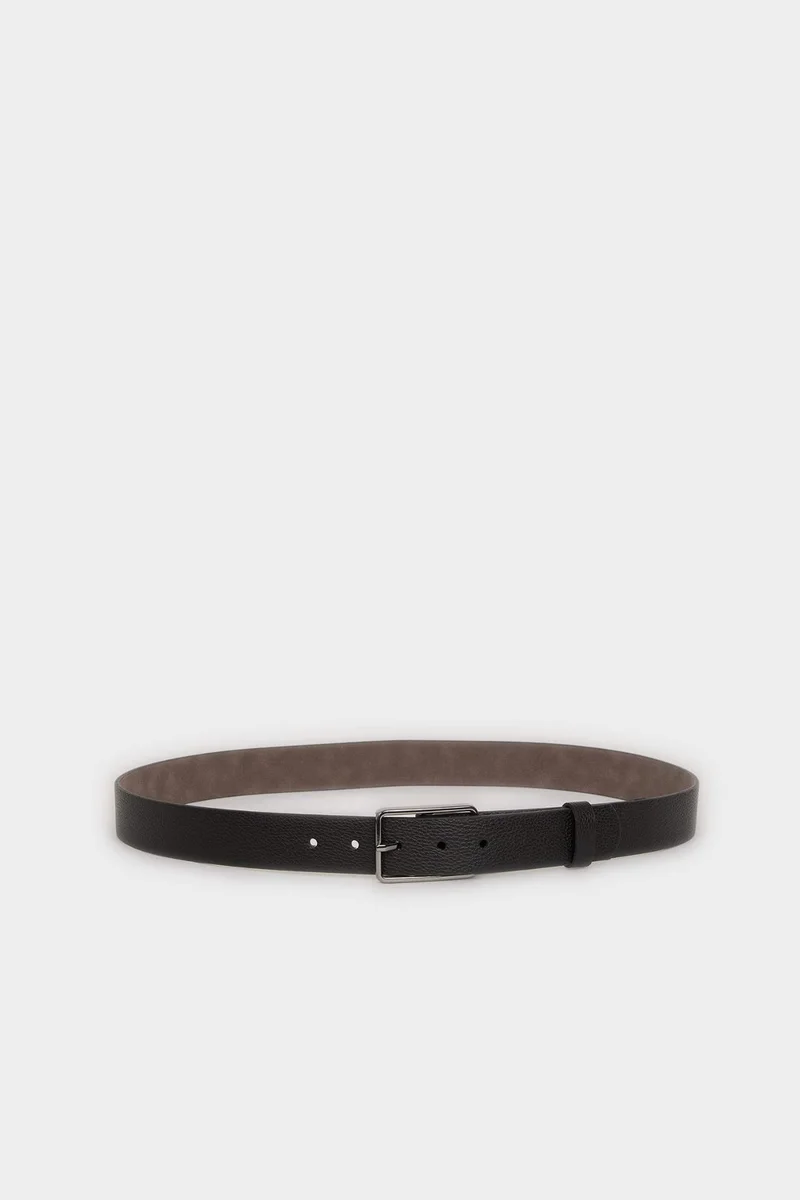 Defacto  Man Rectangle Clasp Faux Leather Jean Belt for Men | Best Price UAE
