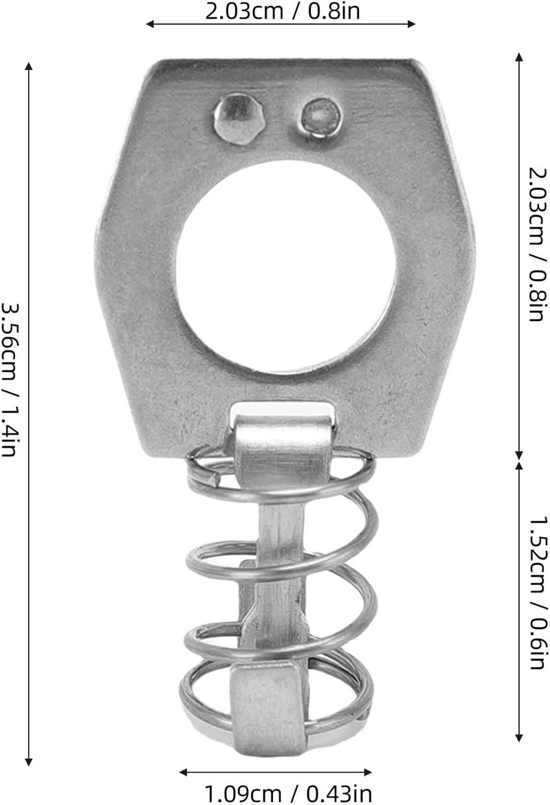 RV Water Heater Cam Lock (Set of 6) - Stainless Steel Rustproof Twist Fastener, Ideal for RV Water Heaters & Gas Tank Covers - Image 2
