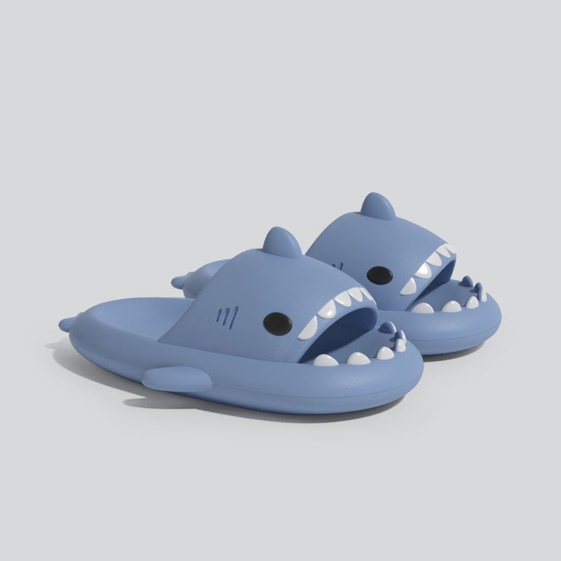 Shark Slippers Summer Adult Couple Sandals Funny Non-Slip Cartoon Casual Wear