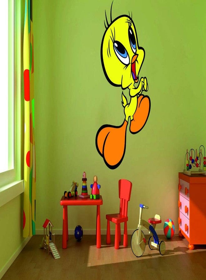 Techgifti ملصق حائط كرتوني مضحك من Techgifti، ملصق حائط ديكوري لغرفة المعيشة، غرفة النوم، غرفة الأطفال، مقاس 56 سم × 61 سم - Image 1