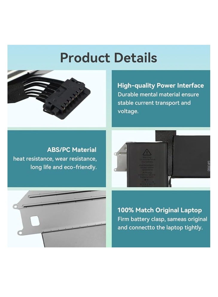 Terabyte بطارية لابتوب متوافقة لجهاز ماك بوك إير 13" طراز A2337 (M1، أواخر 2020) EMC 3598 ماك بوك إير 10,1 MGN53LL/A MGN83LL/A MGN63LL/A MGN93LL/A MGN73LL/A MGNA3LL/A MGND3LL/A MGNE3LL/A MGN93LL/A MGN93LL/A - Image 5