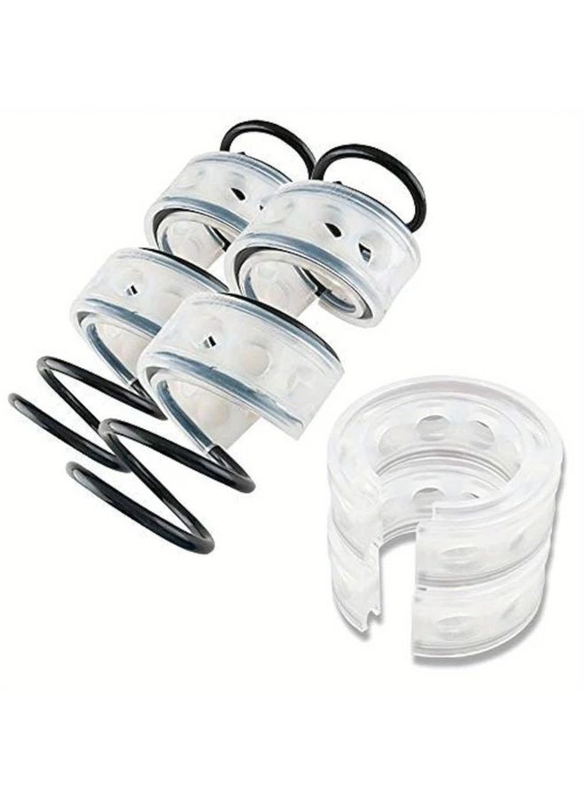 1 Pair F Type Shock Absorber Buffer Rubber Spring Bumper Cushion - Image 1