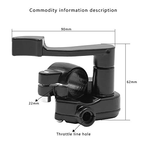 Anxingo أنكسينغو 7/8'' 22 مم كابل تسريع التحكم بمقبض الإبهام بديل لـ 50cc 70cc 90cc 110cc 125cc 250cc تاو تاو ATV كواد جو كارت دراجة بيت - Image 3