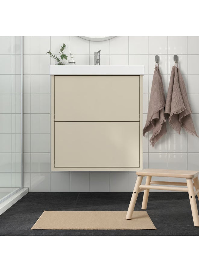 Quick-Dry Bath Mat, Non-Slip Bathroom Floor Mat, Soft Polyester Washable Shower Rug with Latex Backing - Image 2