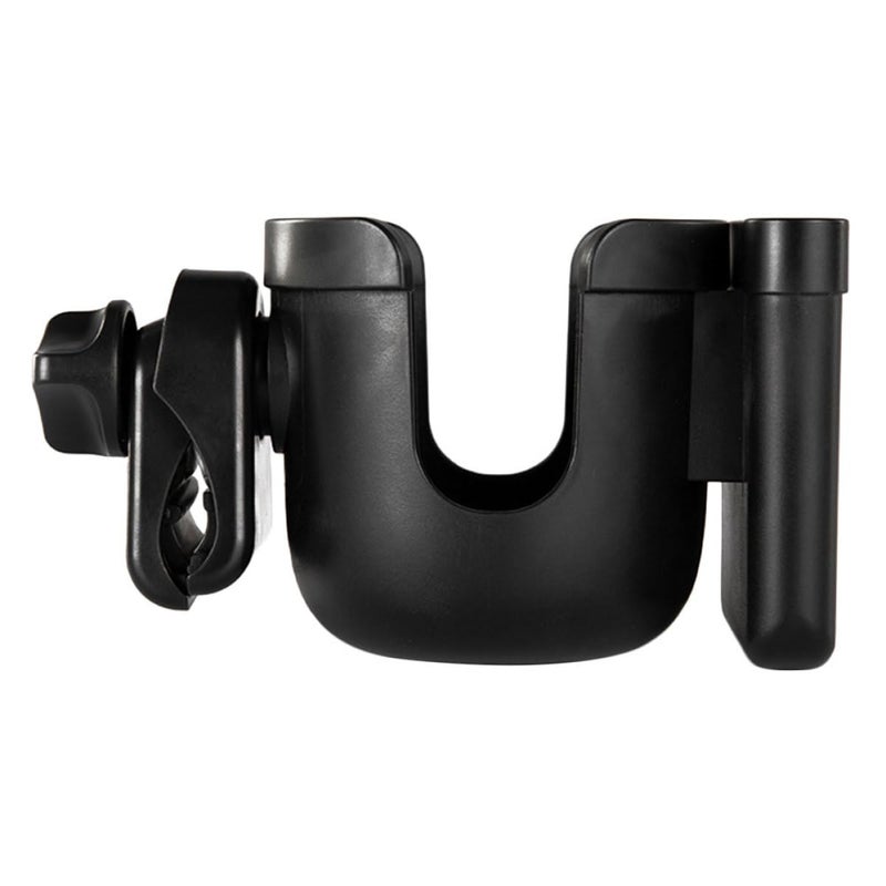Removable Stroller Cup Holder Black Universal Bottle Rack for Travel and Daily Use - Image 2
