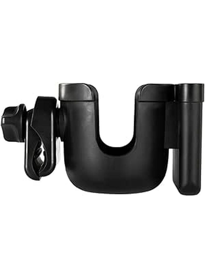 Removable Stroller Cup Holder Black Universal Bottle Rack for Travel and Daily Use - Image 1