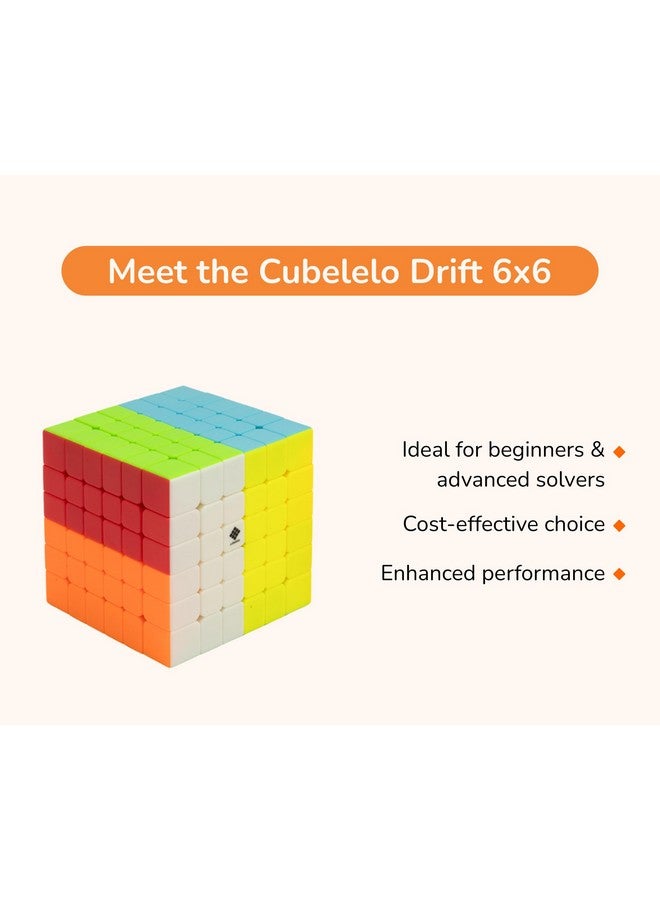 Cubelelo Drift 6X6 Stickerless Speed Cube Magic Puzzle For Kids & Adults Speedy Stress Buster Brainstorming Cube - Image 2
