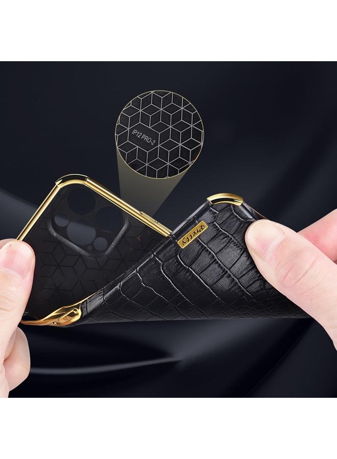 اس-توب جراب لهاتف Samsung Galaxy M52 5G، جراب هاتف 6D مطلي كهربائيًا بنقشة جلد التمساح - Image 5