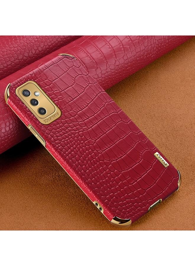 اس-توب جراب لهاتف Samsung Galaxy M52 5G، جراب هاتف 6D مطلي كهربائيًا بنقشة جلد التمساح - Image 1