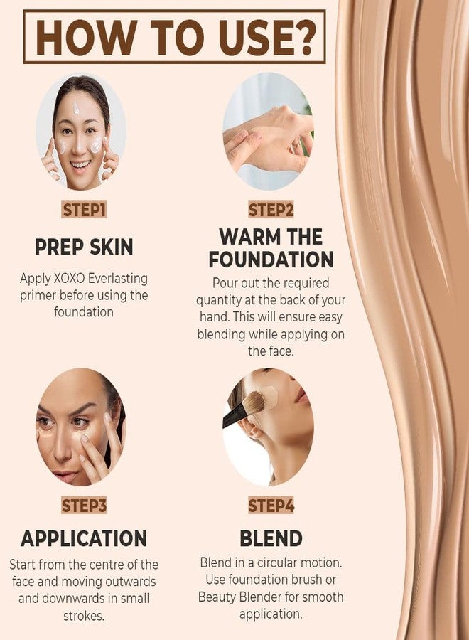 Colorbar XOXO Everlasting Foundation, Petal-30 ml - Image 4