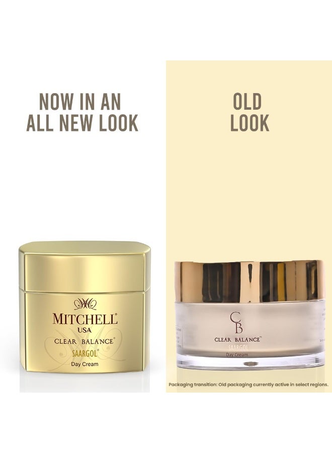 MITCHELL USA Clear balance Saargol Day Cream - Hydrating And Moisturizing Daily Facial Cream | Almond Oil, Vitamin E, Saffron Extract For A Clearer, Suitable For All Skin Types | 50G - Image 5