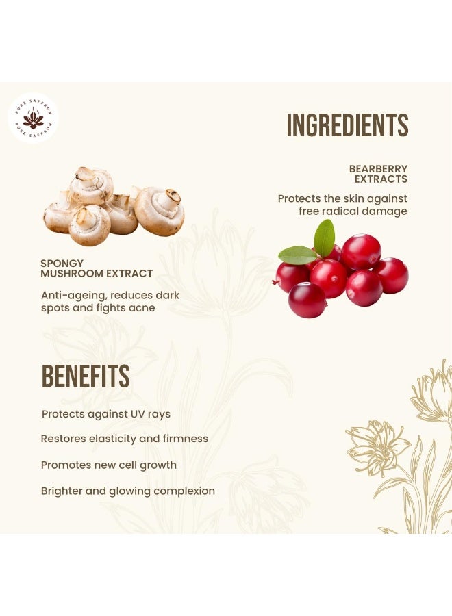 MITCHELL USA Clear balance Saargol Day Cream - Hydrating And Moisturizing Daily Facial Cream | Almond Oil, Vitamin E, Saffron Extract For A Clearer, Suitable For All Skin Types | 50G - Image 2