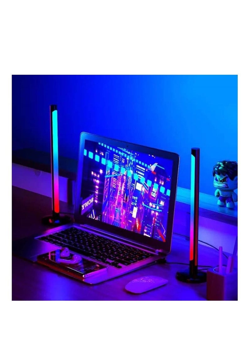 Smart RGB LED Light Bars, Ambient Lighting, Bluetooth Monitor Flow Light Bars with APP Control, Color Gaming Light Bar for TV/Room Decoration/Movie/PC