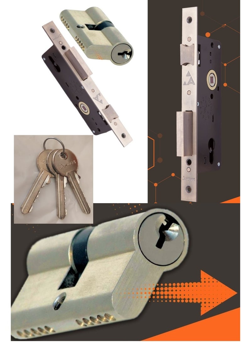 Shams Apartment door lock Al Ahram -3 keys works on all types of doors  - Image 1