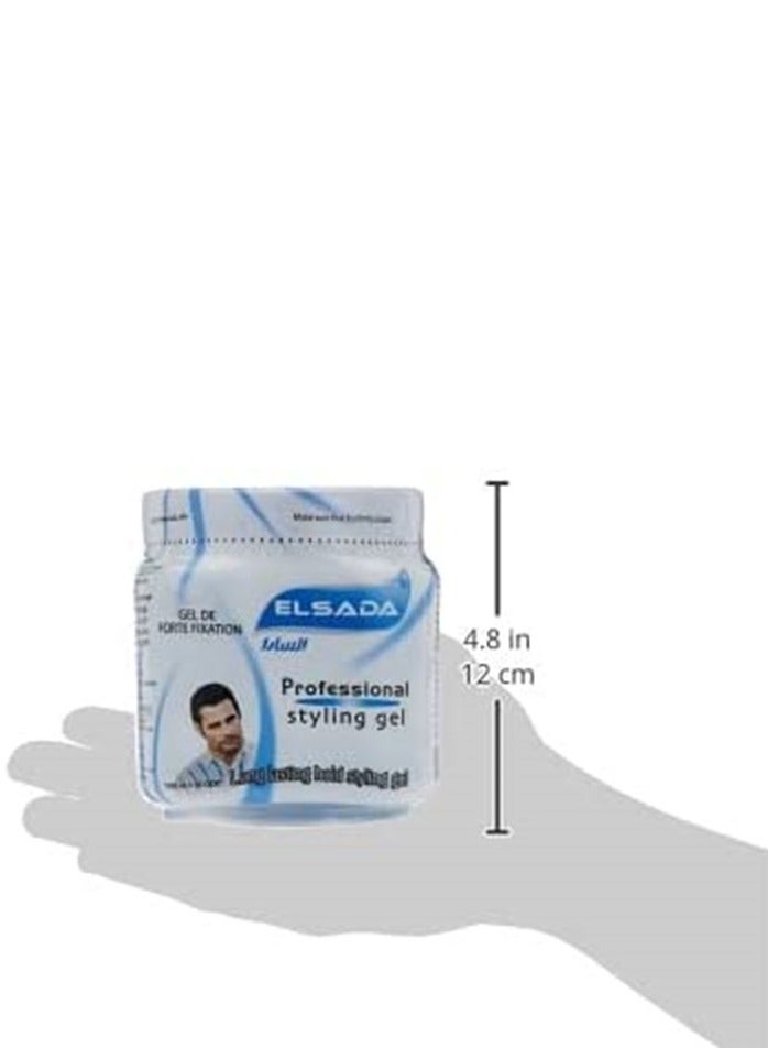 EL SADA Long Lasting Hair Styling Gel: Premium Hold and Shine in a 1-Liter Blue Bottle - Image 2