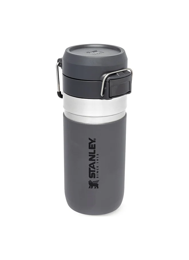 Stanley Stanley Quick Flip Water Bottle .47L / 16OZ Charcoal â€“ Leakproof | Stainless Steel Water Bottle | Push Button Locking Lid | BPA FREE | Cup Holder Compatible | Dishwasher safe | Lifetime Warranty