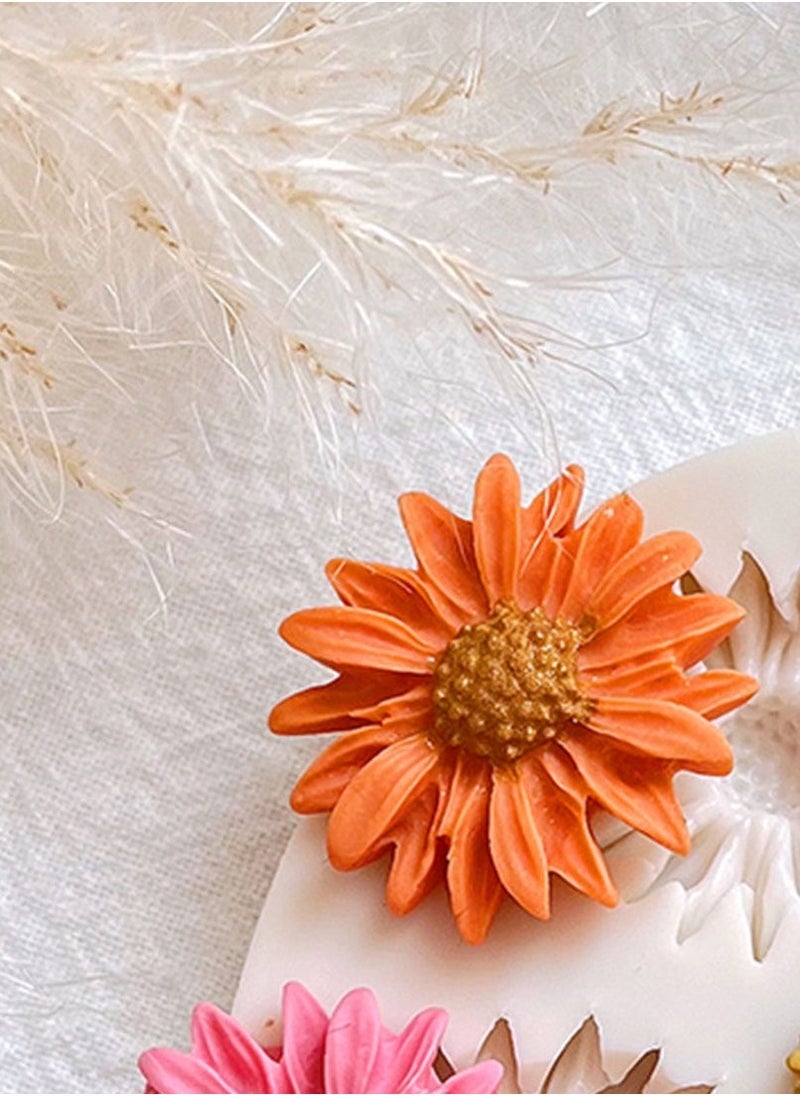 Excefore Flower Clay Molds, Daisy Rose Sunflower Polymer Clay Molds, Polymer Clay Molds for Jewelry Making, Different Size Flowers Silicone Molds for Clay Jewelry Earring Making  - Image 4