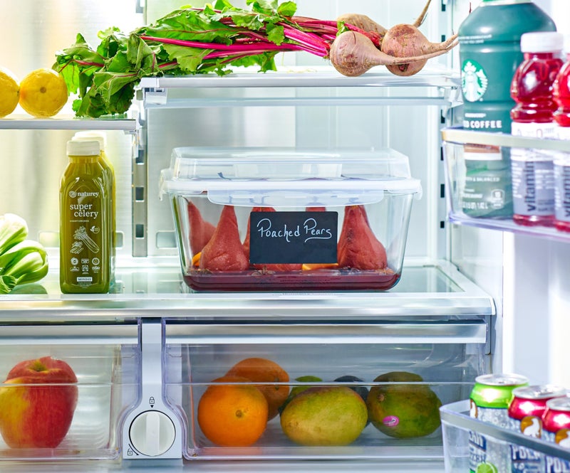 Le'raze Extra Large Oven Safe Glass Food Storage Container with Airtight Locking Lid & Handle. 6500ml / 220oz / 28 Cup - Storing Lunch Food, Vegetables, Fruits, Baking Casserole, Roasting Turkey, BPA Free. - Image 2