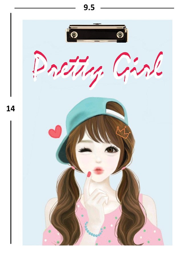 BP DESIGN SOLUTION Beauty Girl Digital Reprint Clip Board Examination Pad for Shop, Medical,Grocery Size 14x10 - Image 2