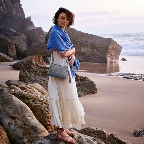 Travelon unisex-adult Anti-Theft Boho Clutch Crossbody, Black, One Size - Image 2