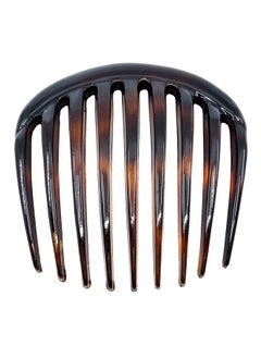 CAMILA Camila Paris CP2431 French Hair Side Comb Small Rounded Tortoise Shell, French Twist Hair Combs, Strong Hold Hair Clips for Women Bun Chignon, No Slip Styling Girls Hair Accessories Made in France  - Image 1