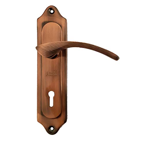 Atom Heavy Duty Mortise Door Lock for Bedroom, Living Room, Main Door, Copper Antique Finish | 3 Keys | 6 Lever Double Stage Lockset for House Hotel Office(509KY) - Image 2
