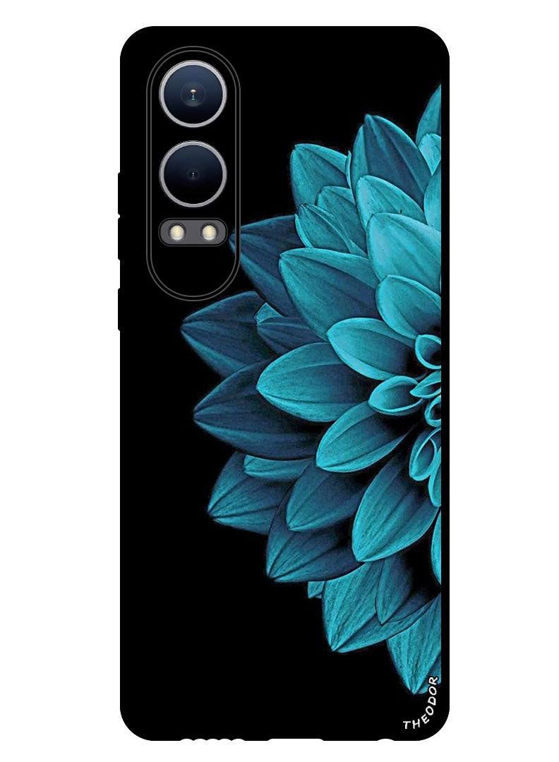 Theodor Protective Case Anti Scratch Shock Proof Bumper Cover For OnePlus Nord CE4 Lite Blue Flower - Image 1