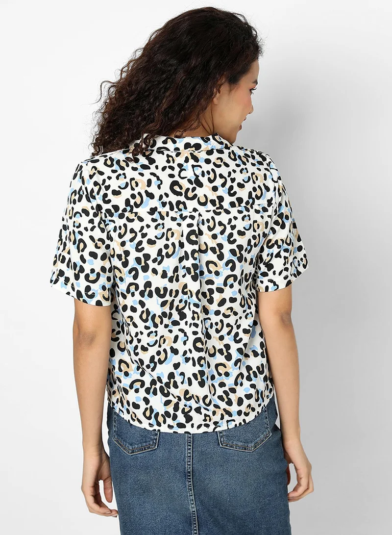 Pinacolada Women's Multicolour Abstract Cheetah Shirt Women's Multicolour Abstract Cheetah Shirt for Women | Best Price UAE