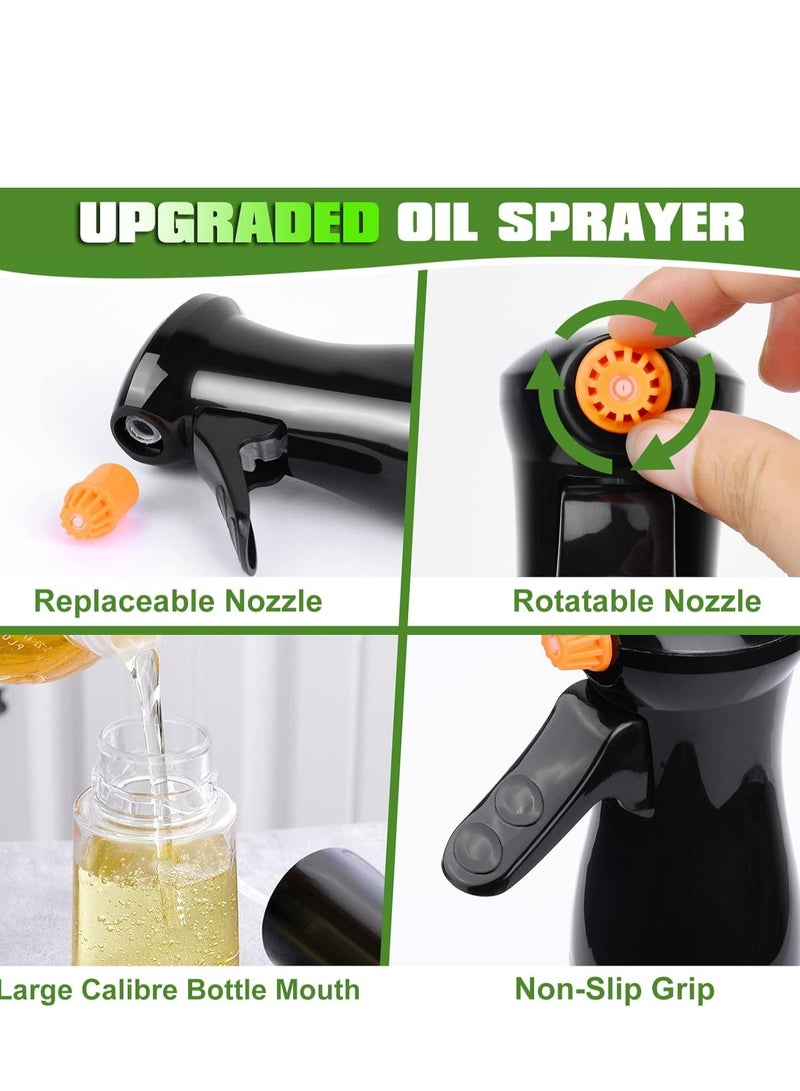 Loquat Upgraded Oil Sprayer Bottle for Cooking Air Fryer Accessories，Olive Oil Sprayer Mister(Black) - Image 3