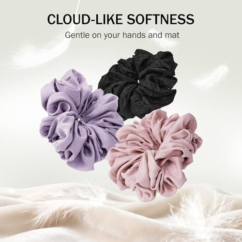 Slim Panda Yoga Mat Scrunchie,Style & Cute Mat Holder,Stretchable Velvet Fabric Fit All Standard Yoga Mats (mat not included)(Pink) - Image 2