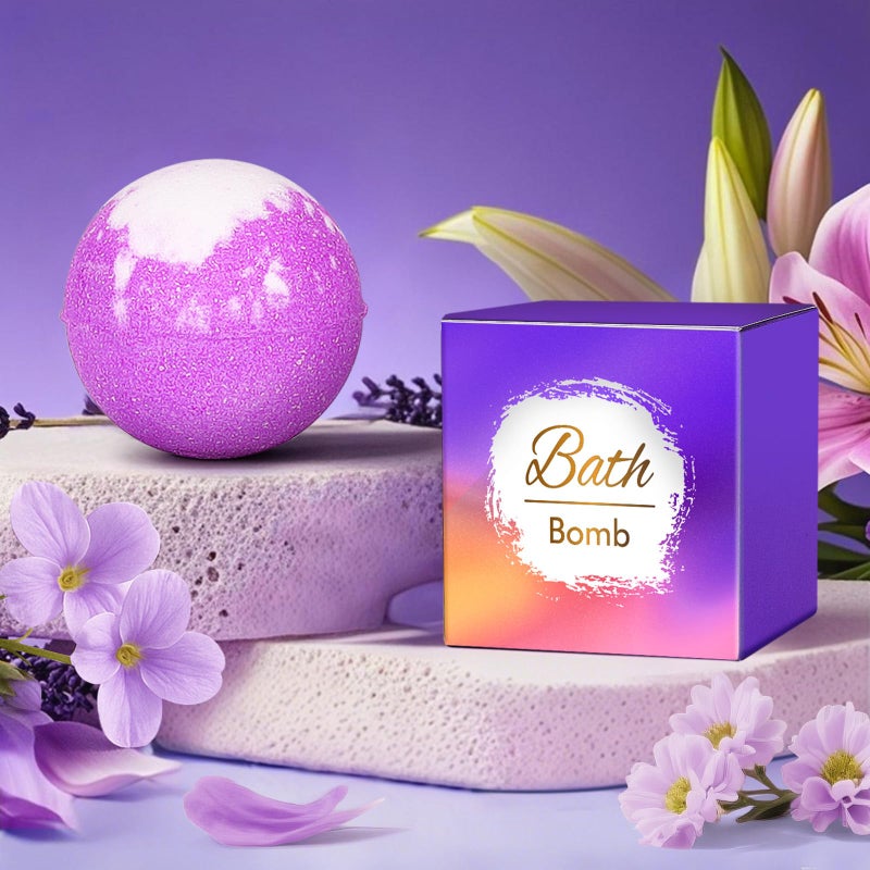 linkax Mothers Day Birthday Gifts Set for Women Her Mom Wife Girlfriend Friend - Purple Self Care Spa Relaxation Gift Basket Set with Novelty Stainless Steel Coffee Tumbler, Lavender Candle, Bath Bomb - Image 3