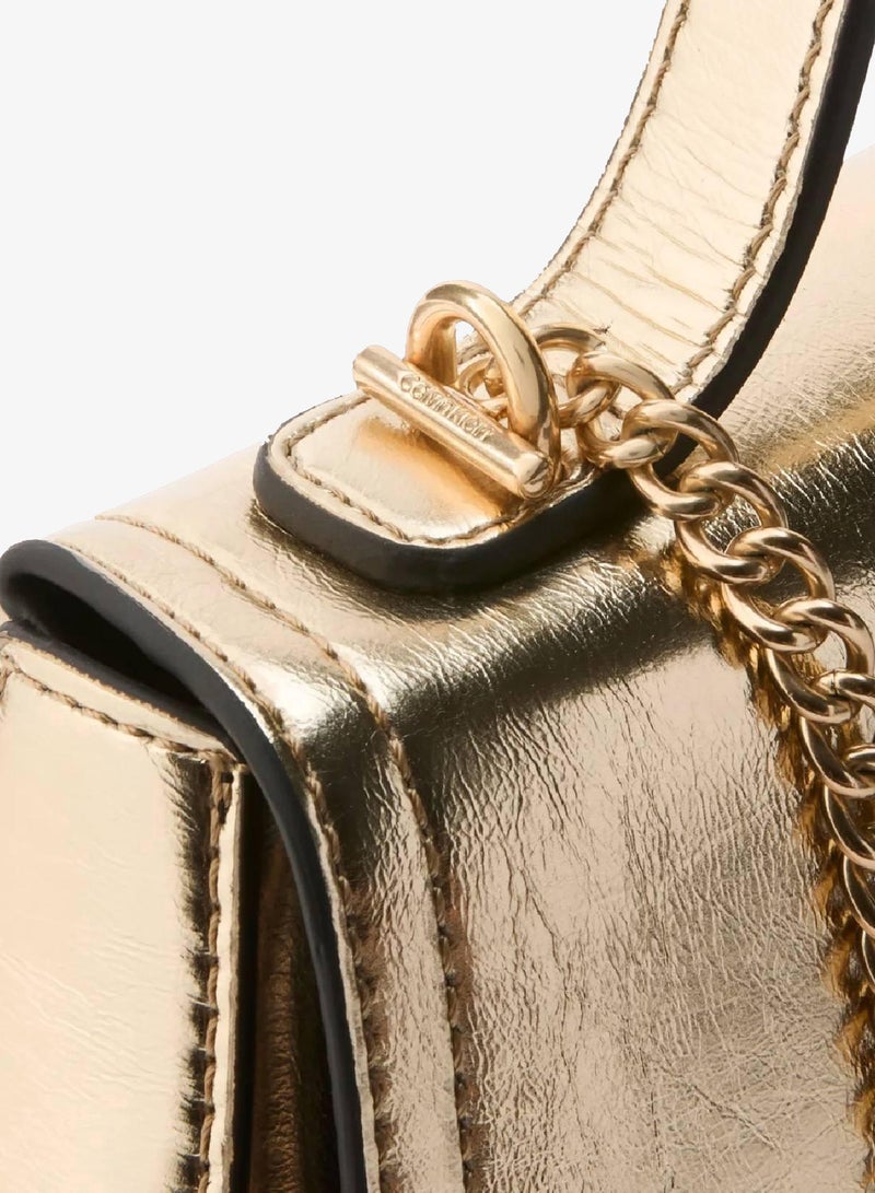 CALVIN KLEIN Metallic Top Handle Bag - Image 4