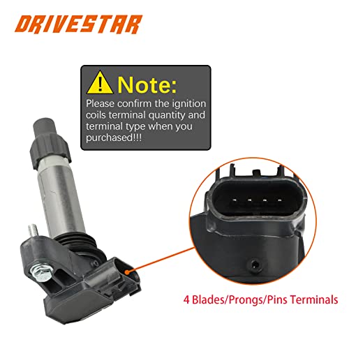 DRIVESTAR حزمة ملف الإشعال DRIVESTAR UF569 متوافقة مع 2010-2020 بويك إنكلايف 3.6L V6، 2013-2019 كاديلاك ATS 3.6L V6 2010-2015 شيفروليه كامارو 3.6L V6 استبدال# D500C D597A 5C1612 - Image 4