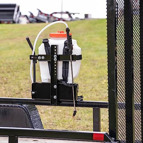 Buyers Products Company Buyers Products LT23 Adjustable Backpack Sprayer Rack for Landscape Trailers, Easy Storage for Landscaping Equipment and Supplies, Made in The USA,Black - Image 5