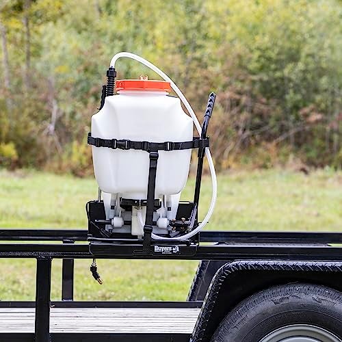 Buyers Products Company Buyers Products LT23 Adjustable Backpack Sprayer Rack for Landscape Trailers, Easy Storage for Landscaping Equipment and Supplies, Made in The USA,Black - Image 3