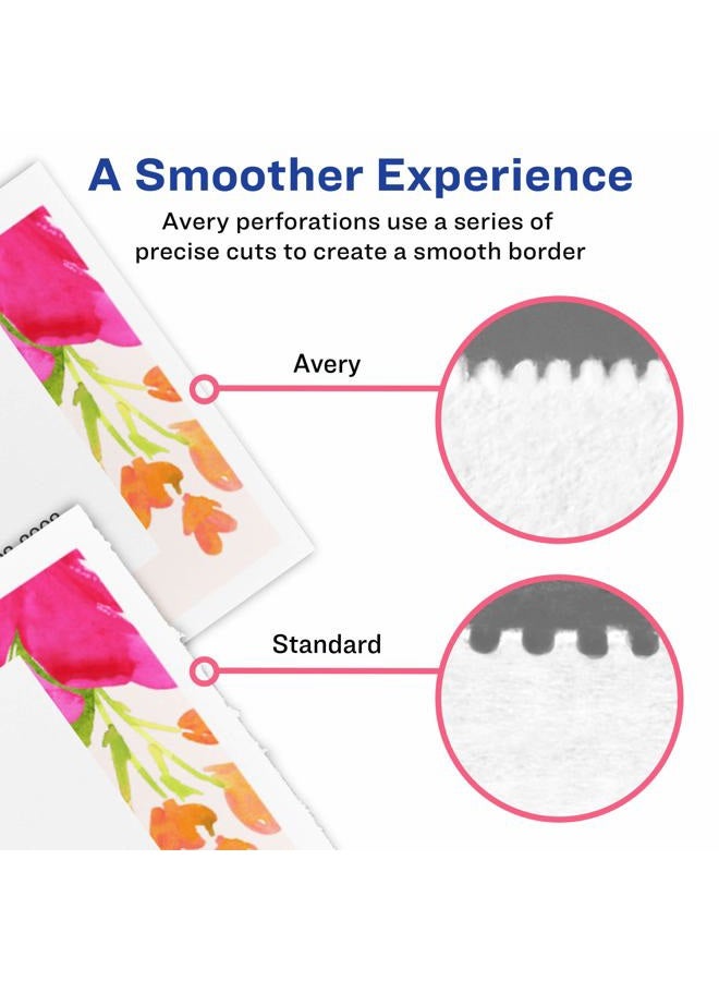 Avery Printable Note Cards with Envelopes, 4.25" x 5.5", Matte White, 60 Blank Note Cards for Inkjet Printers (08315) - Image 4