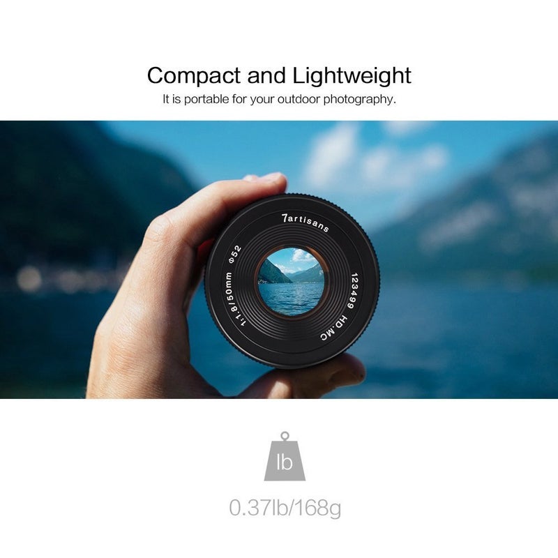 7artisans 50mm F1.8 APS-C Manual Fixed Lens for M4/3 Mount Cameras Panasonic G1 G2 G3 G4 G5 G6 G7 GF1 GF2 GF3 GF5 GF6 GM1 Olympus EMP1 EPM2 E-PL1 E-PL2 E-PL3 E-PL5 - Image 5