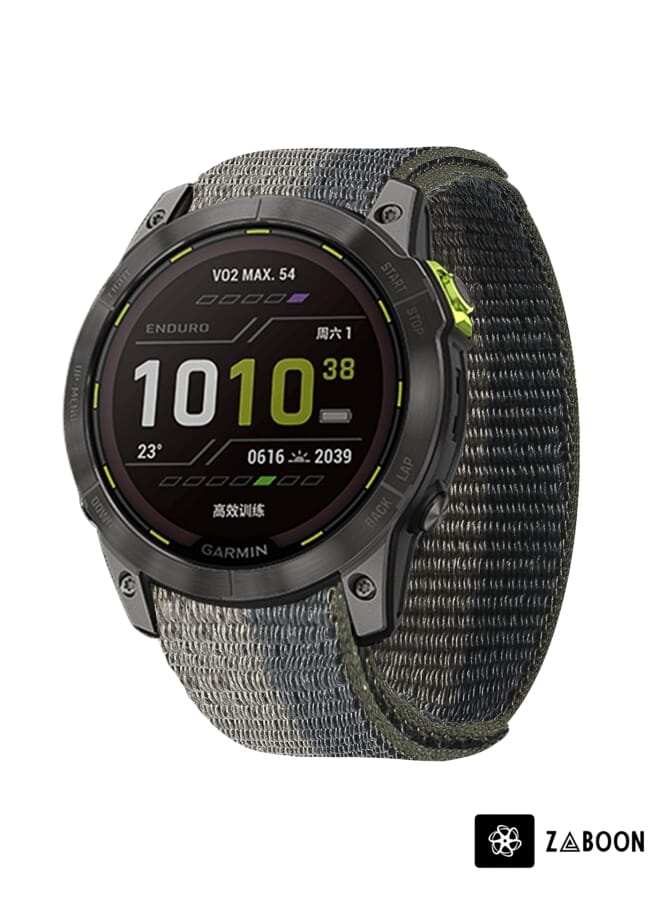 Zaboon سوار ساعة جارمن فينيكس 7 مع مشبك حلقي من النايلون - Image 1