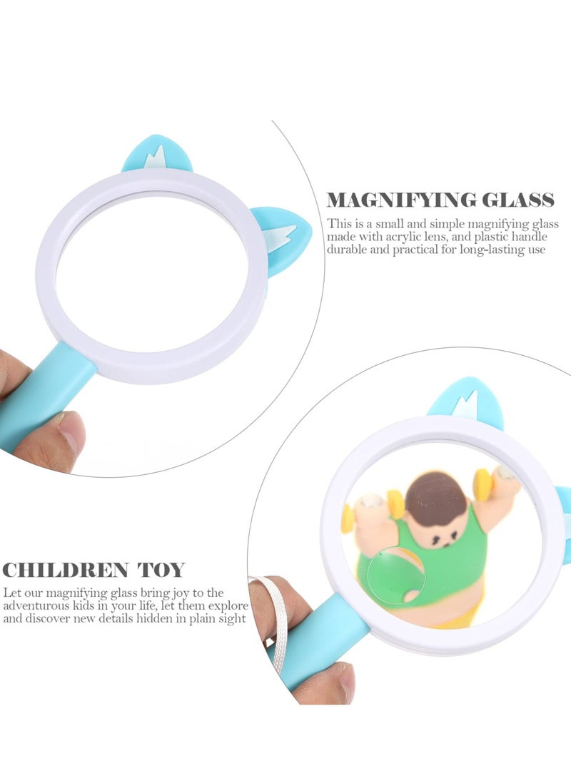 SOLARAE Magnifying Glass with Handle, Kids Scientific Toys Portable Magnify Reading Len Insect Specimen Observing Props for Kids Child Elderly 3pcs - Image 3