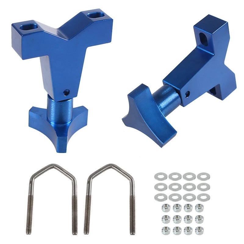YESHMA HighLift Jack Tube Mount 125 RoundSquare Compatible with Tube BumpersBull BarsRoll Cages and Roof Racks Blue