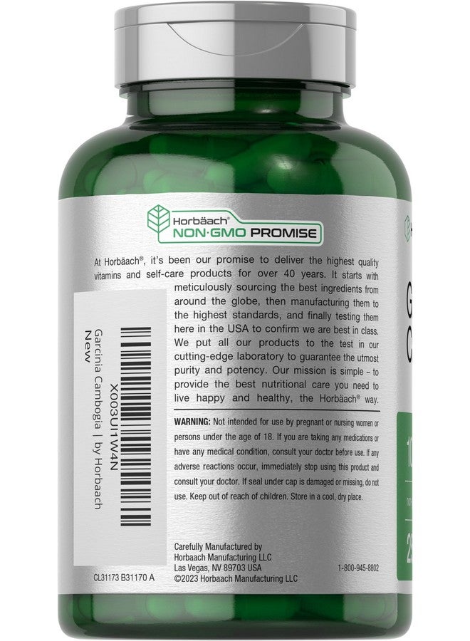 Horbäach Horbaach Garcinia Cambogia Extract Pills | 1000mg | 250 Capsules | Herbal Extract Supplement | Non-GMO, Gluten Free - Image 3