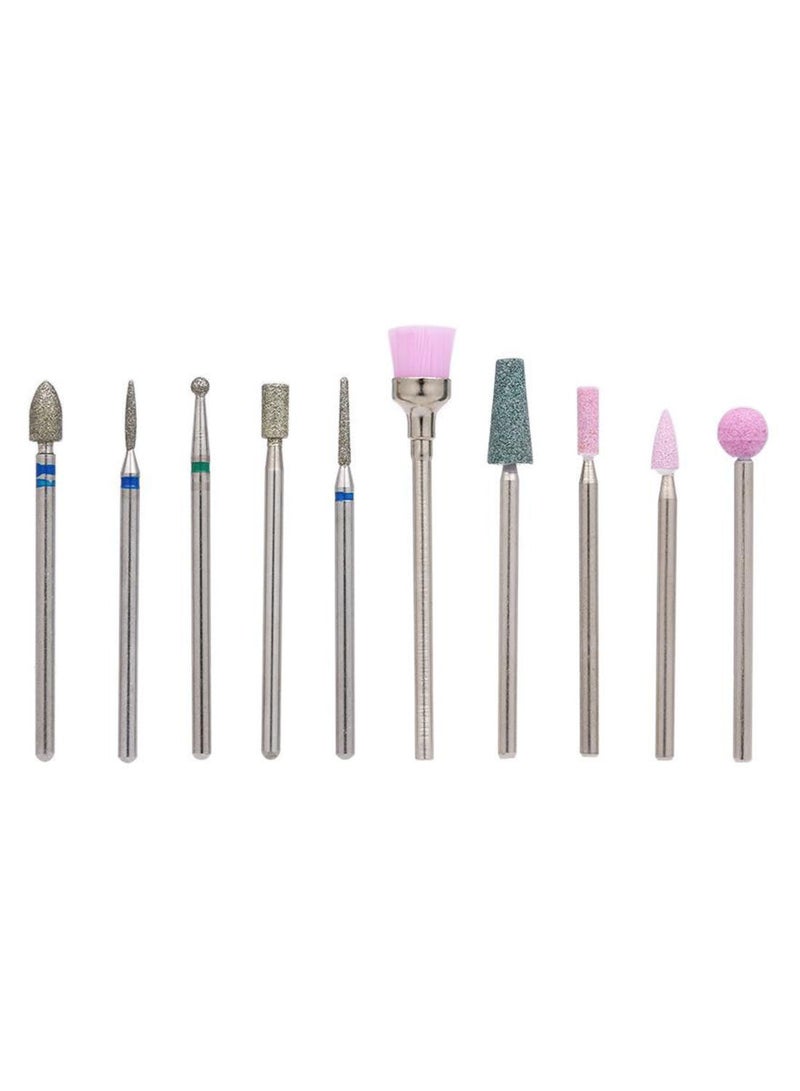 NIBEMINENT 10-Piece Manicure And Pedicure Nail Tool Kit With Storage Box Multicolour - Image 1