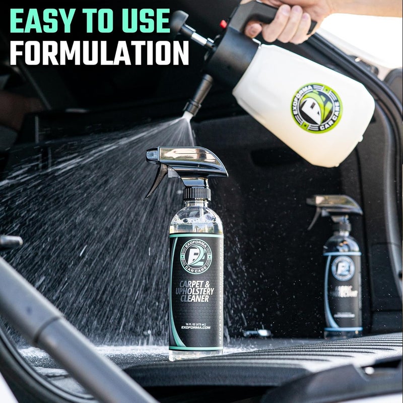 ExoForma Carpet & Upholstery Cleaner - Gentle But Effective Carpet Cleaner for Vehicles, Car Interior Cleaner and Stain Remover for Seats, Carpet, Fabric & More - Image 4