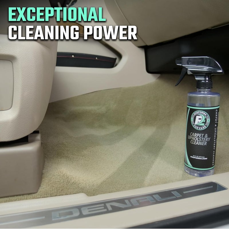ExoForma Carpet & Upholstery Cleaner - Gentle But Effective Carpet Cleaner for Vehicles, Car Interior Cleaner and Stain Remover for Seats, Carpet, Fabric & More - Image 1