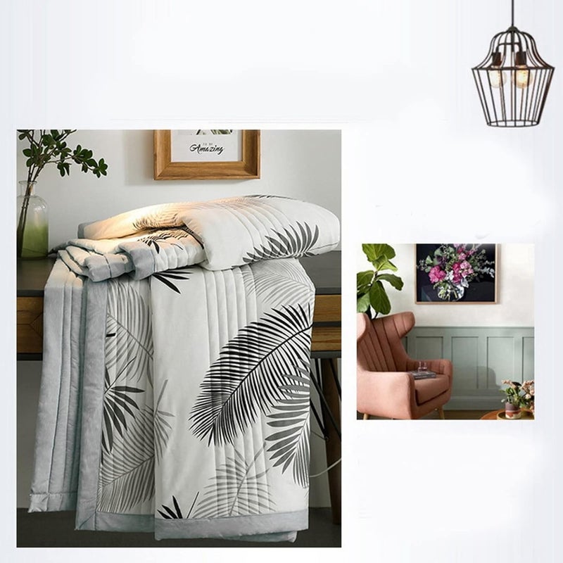 Summer Quilt, Lightweight Washable Cotton Comforter for Air Conditioned Rooms, with Ultrasonic Seam Embossing for Adults and Children (200 * 230cm) - Image 4