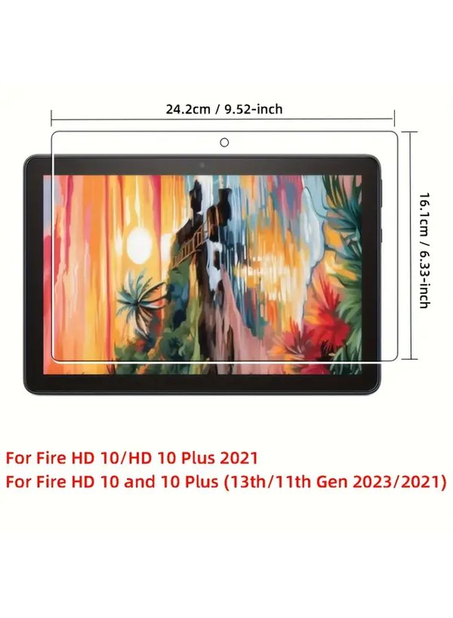 حامي شاشة زجاجي مقوى متميز لجهاز Fire Max 11 اللوحي، عبوة من قطعتين مضاد للبصمات - Image 2