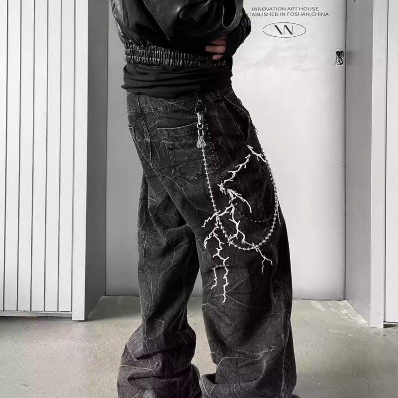 Unisex Casual Daily Denim Jeans - Image 3